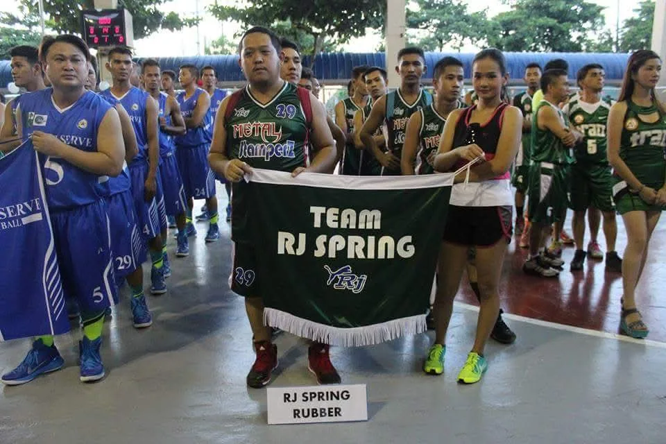 Team RJ Spring banner at the 1st I.S.A. Invitational Basketball Tournament 2015